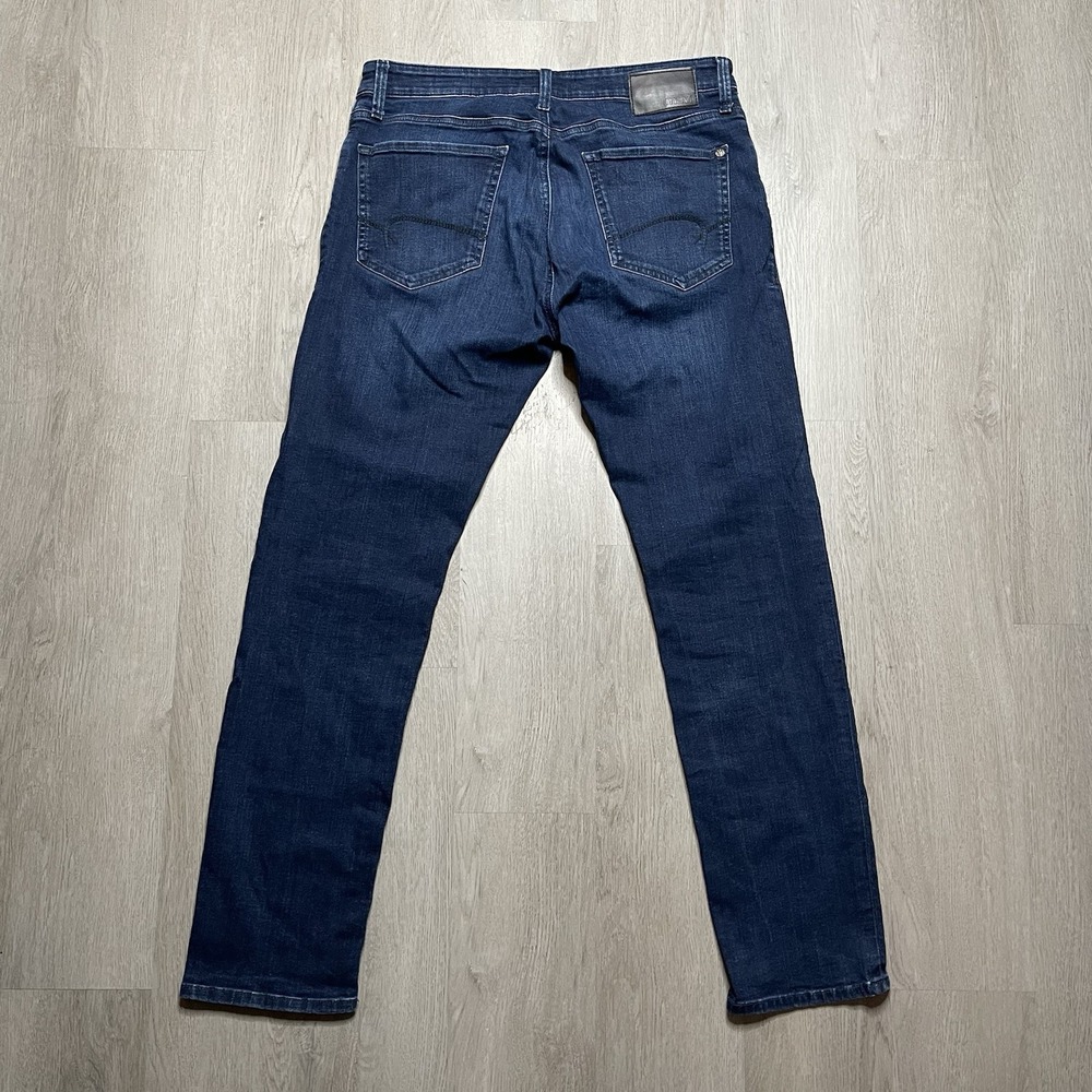 Mavi Jake Jeans Mens 34x31 Blue Slim Leg Cotton Blend Stretch Preppy Mid Rise - Picture 5 of 12